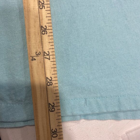 Jessica London Top Womens 20W Blue Embroidered Linen Blend Tunic Plus Size Coast - Picture 10 of 12